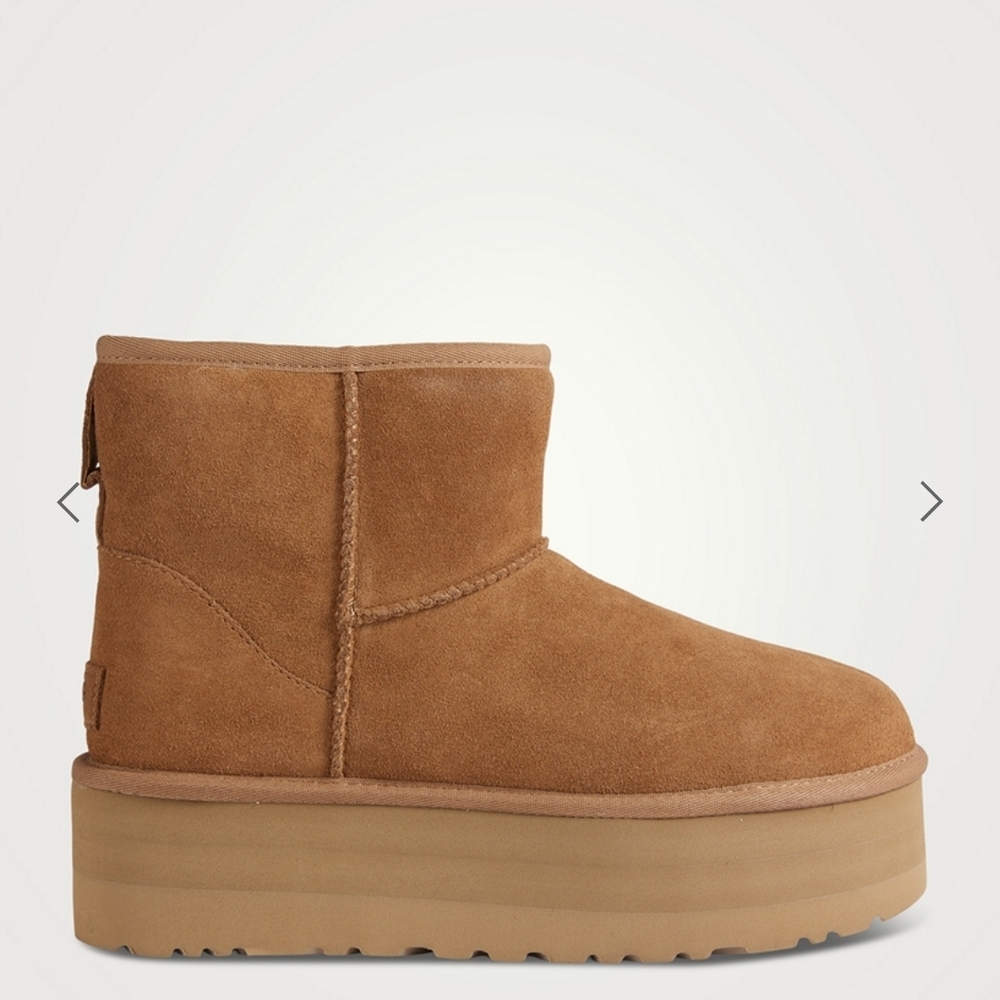 UGG Tan Winter Platform Boots